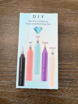 DIY Electric Luminous Diamond Painting Pen white