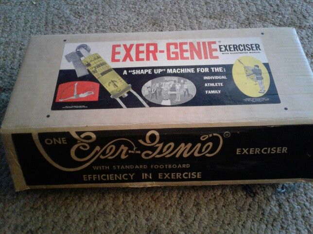 Vintage 1967 EXER-GENIE exerciser.Never used still in original box...