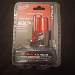 Milwaukee M12 battery 5ah 