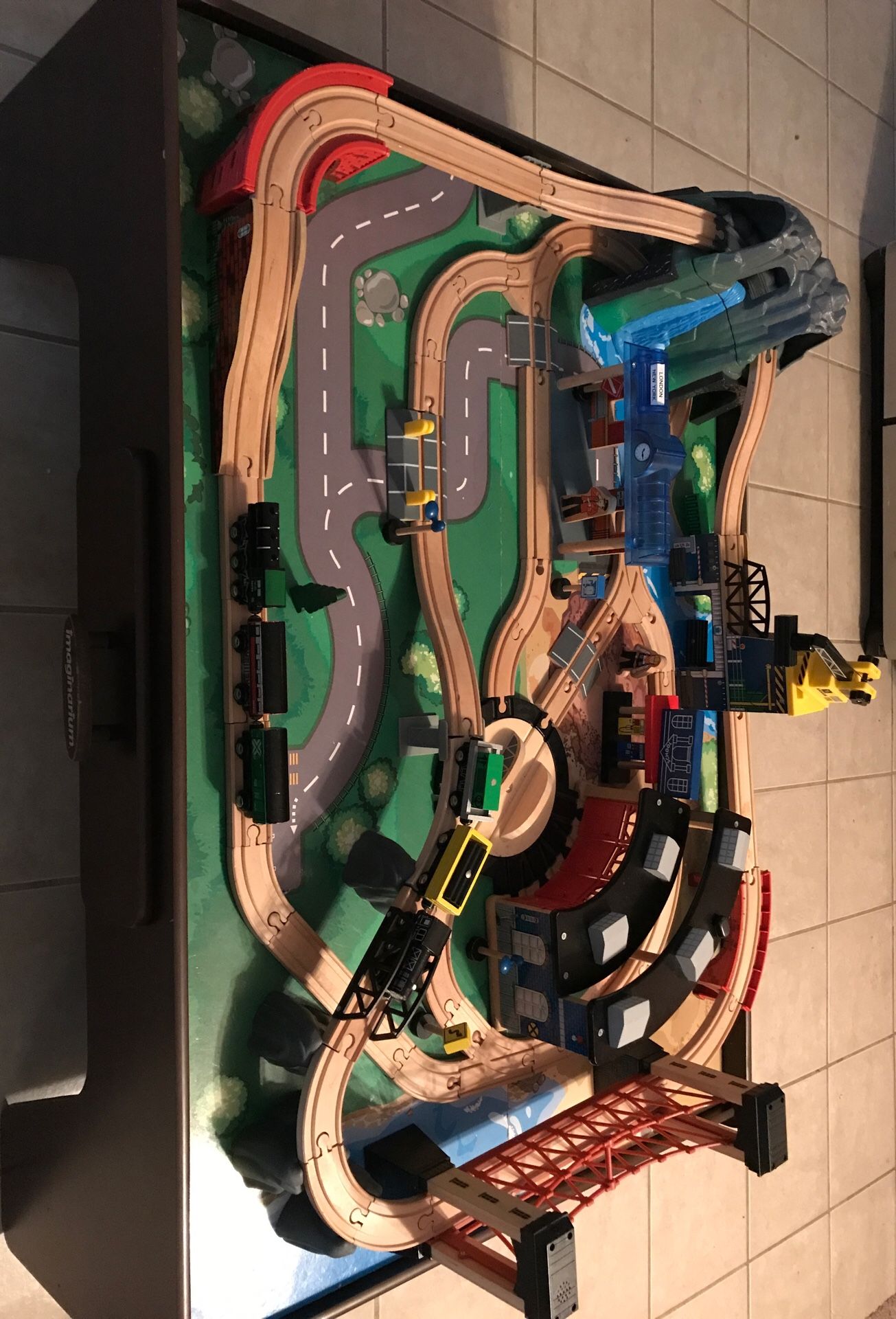 Imagination train set and table