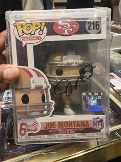 Joe Montana San Francisco 49ers Autographed Signed funko pop w/coa #216