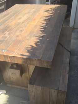 Free Table and bench seat