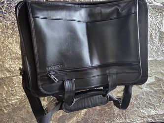 Samsonite Black Leather Laptop Bag