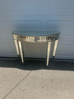 Entry Table Foyer Console Half Moon