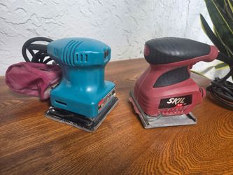 2 finishing palm Sander Makita & Skil - 1/4 sheet corded power tool sanders