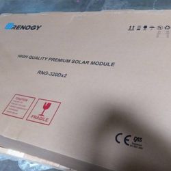 Renogy 2pcs 320w Solar Panels 24v Monocrystalline On/off Grid 640w for Rv Boat Shed Farm Home House Rooftop Residential Commercial House, 2 Pieces