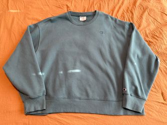 Champion Women’s Scoopneck Crewneck Sweatshirt in Teal