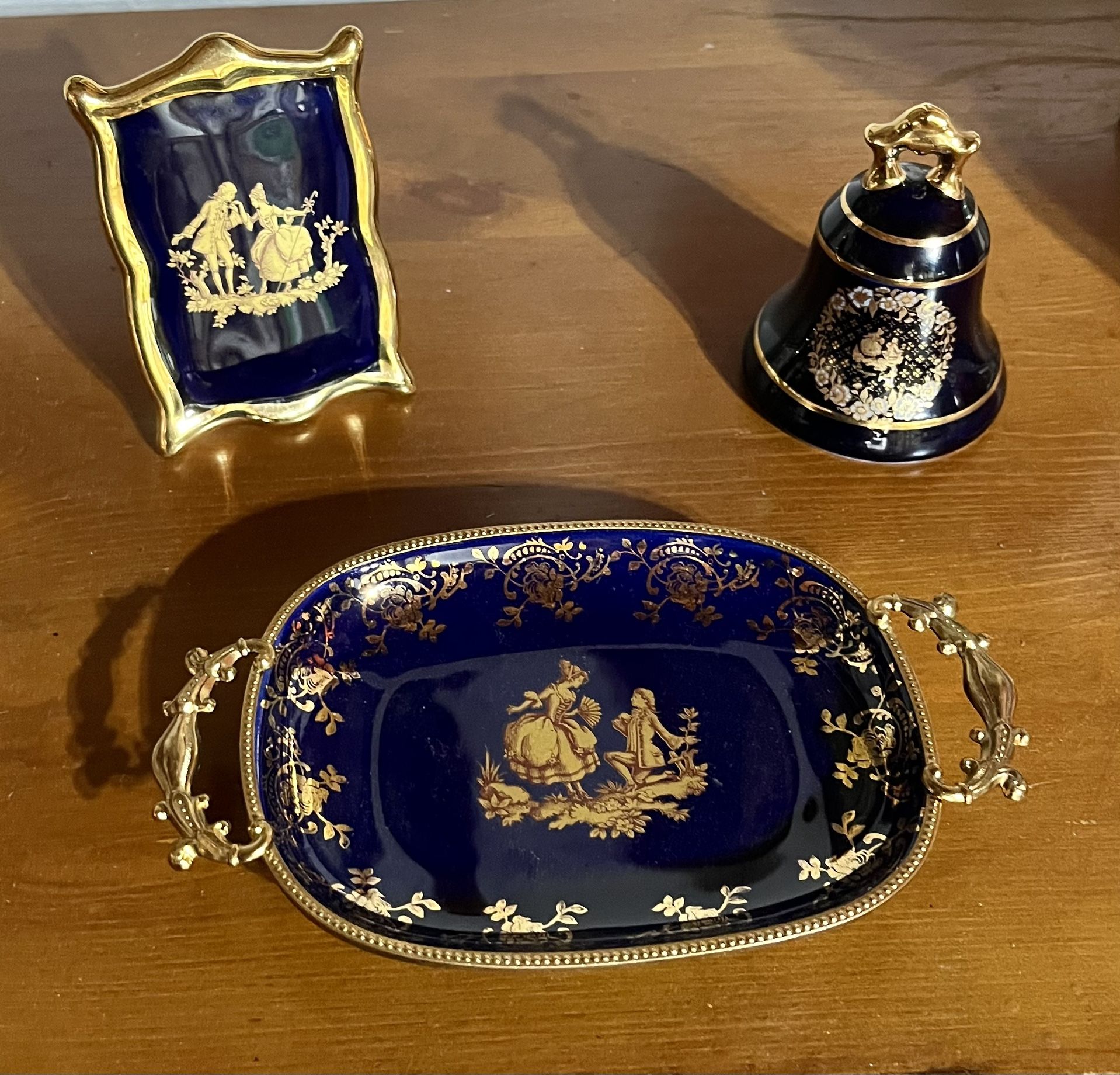 VTG French Limoges Porcelain Set (Dish, Frame, & Bell) REDUCED to JUST $79!