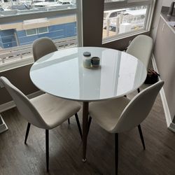 42 Inch Round Dining Table With 4 Chairs