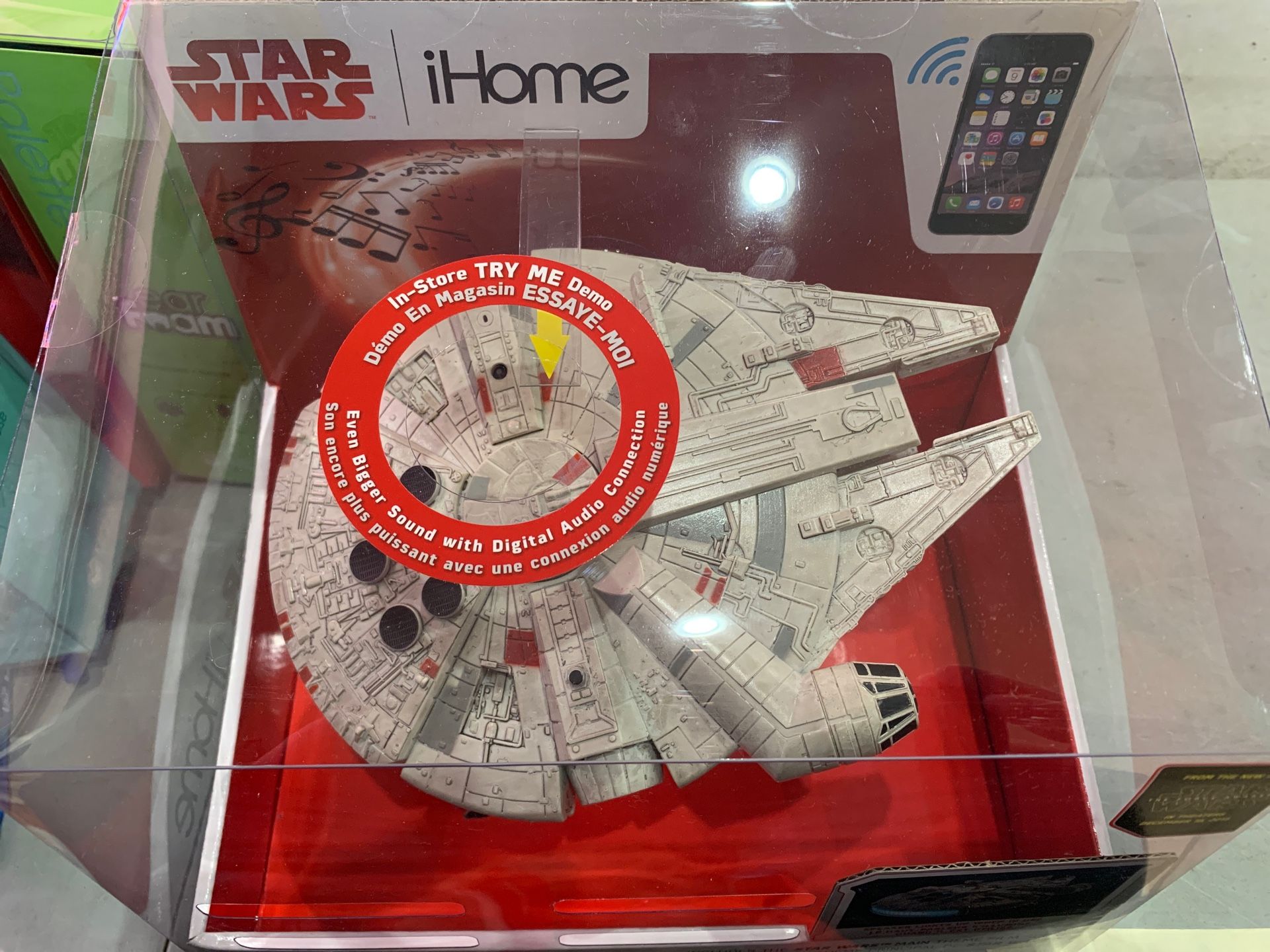 Millennium Falcon Bluetooth speaker.