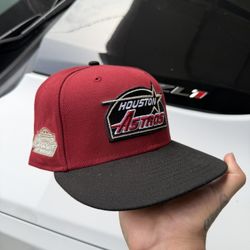 red Astros Fitted 