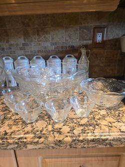 Glass Punch Bowl