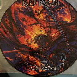 Iced Earth The Dark Saga 1996 Autographed Vinyl Album 