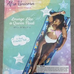 Afro Unicorn Pool Float 