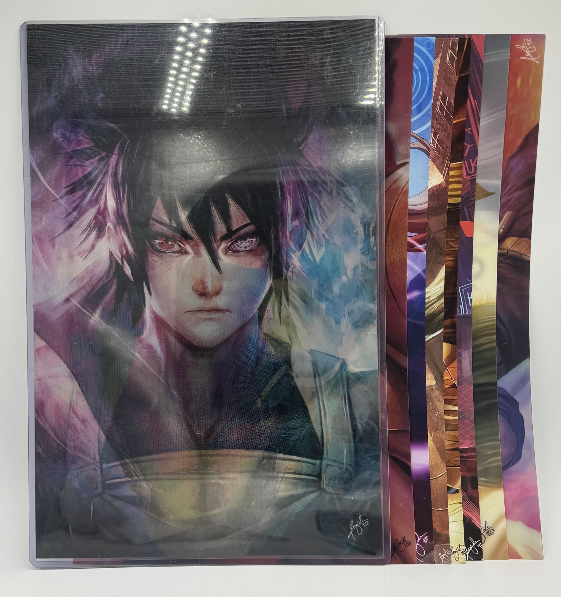 Wizyakuza Lenticular Art Prints Lot Anime Naruto Dragonball My Hero Asuna Hisoka