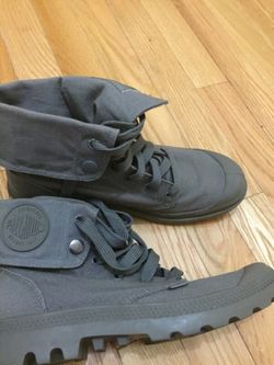 Gray boots