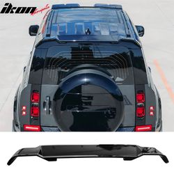 Fits 2020-2026 Land Rover Defender 90 110 130 V Style Gloss Black Roof Spoiler ABS