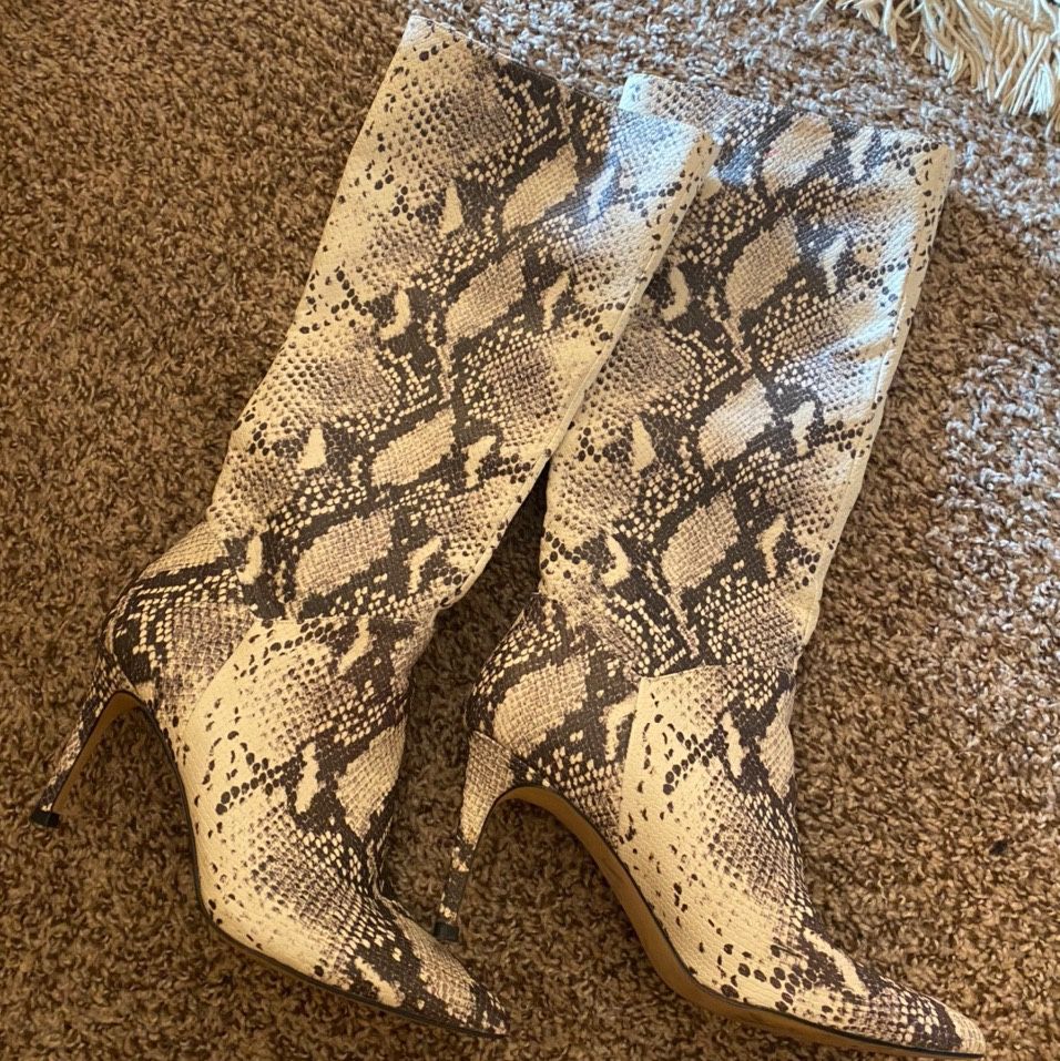 Snake Skin Boots