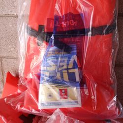 Brand New Life  Jackets Adult Size. Also Have Safety Ring