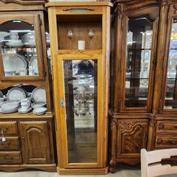 Lighted Southwest Style Curio Cabinet