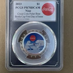 Coca Cola Silver Bottle Cap 