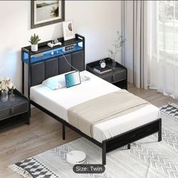 Twin Bed Frame LED lights