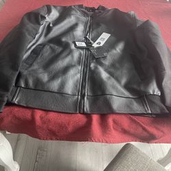 F-collection Men’s Lg. Lether Jacket w/ Tags