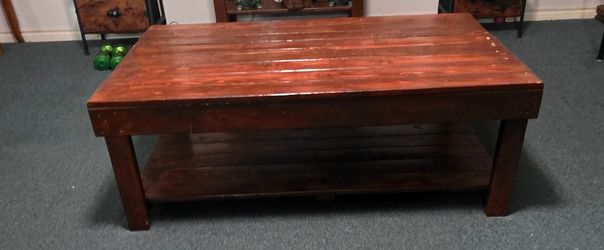 Wooden coffee table