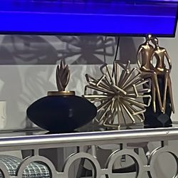 Gold and black house decor