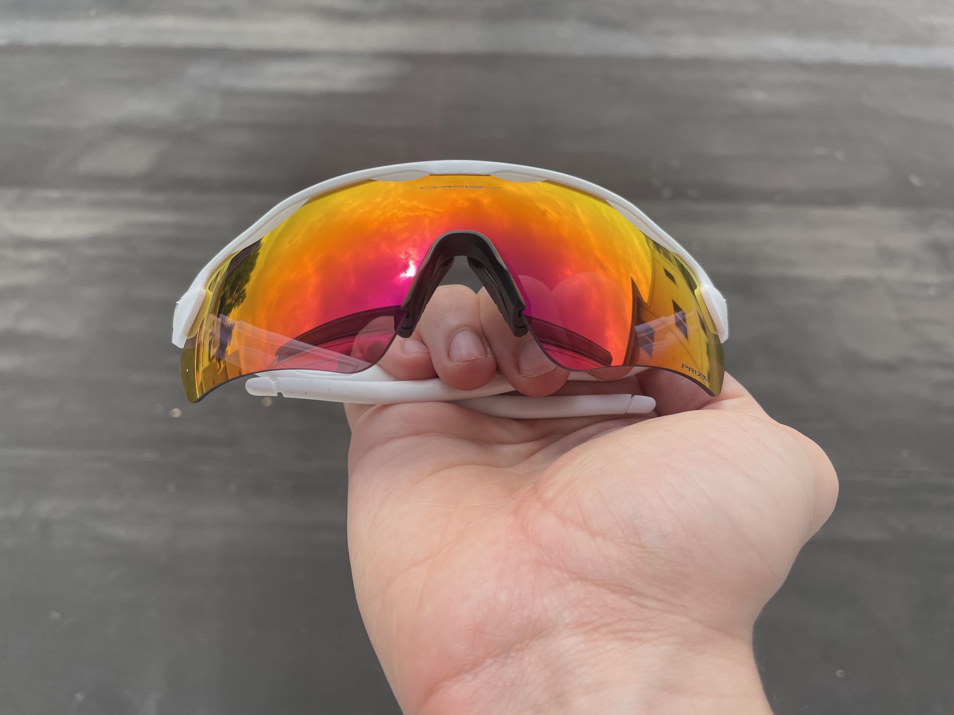 Oakley Radar EV Path Sunglasses – White Frame w/ Prizm Road Lens – New