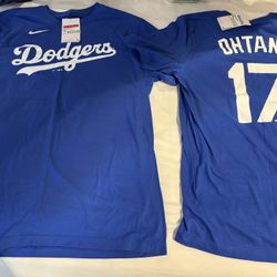 2 Dodgers Shirts- 1 Sz L, 1 Sz M