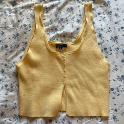 Kendall and Kylie Yellow Tank Top