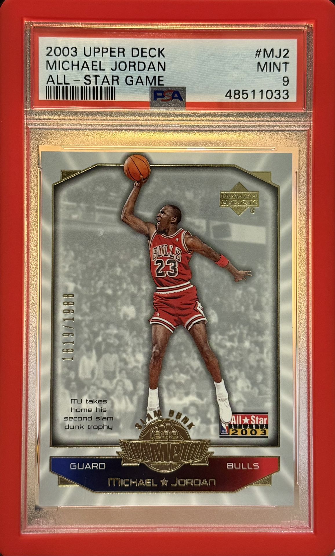 Michael Jordan 2003 Upper Deck Numbered