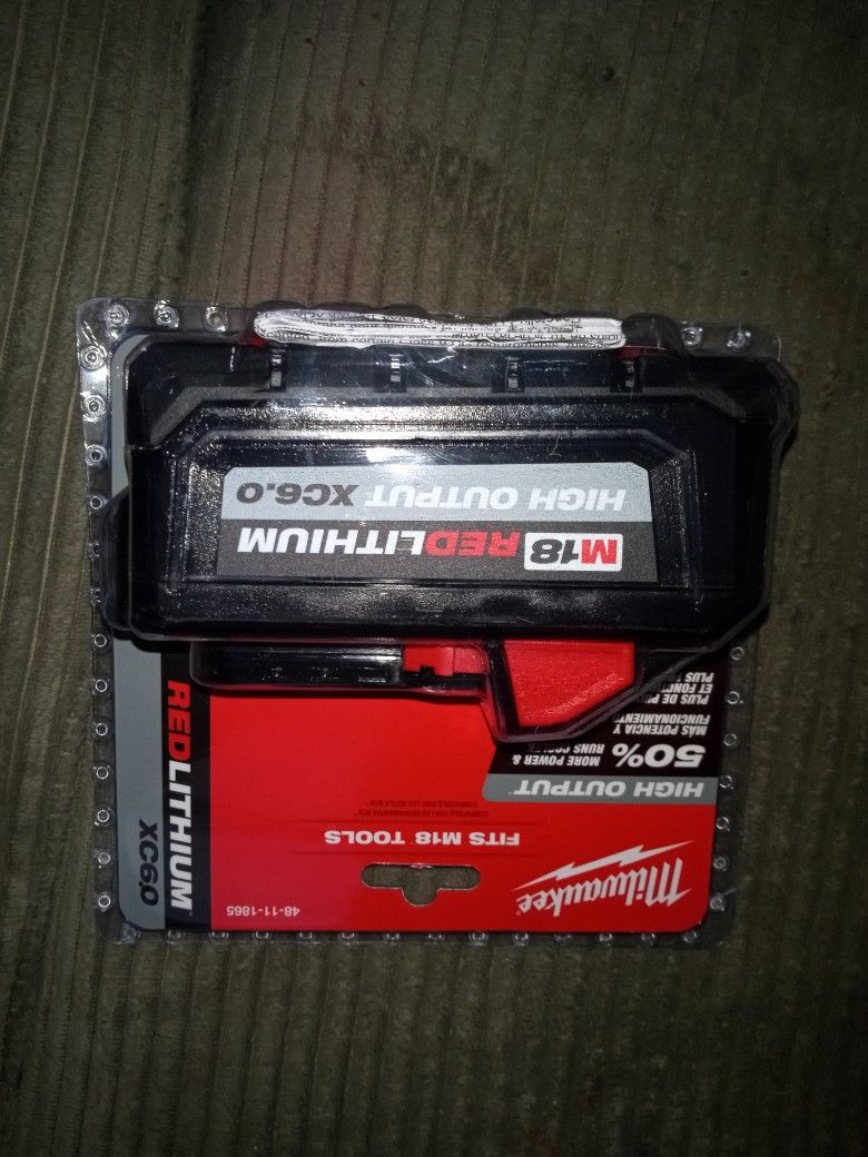 Milwaukee Red Lithium XC60  M18 Battery