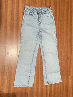 levi’s light wash straight leg pants