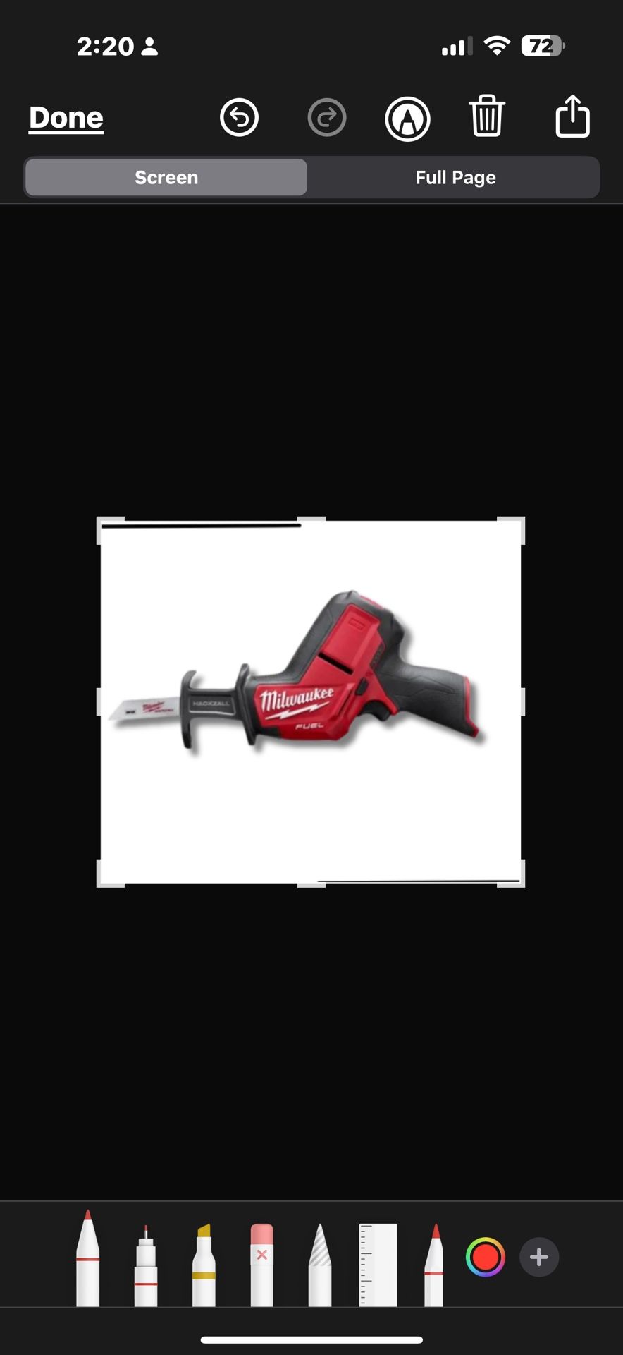 Milwaukee M12 FUEL HACKZALL RECIPROCATING SAW