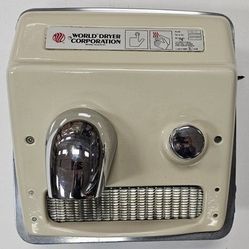 Wall Mount Push Button Hand Dryer - World Dryer #RA-5