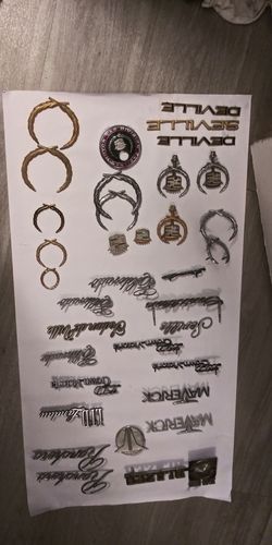 Cadillac, buick, plus emblems