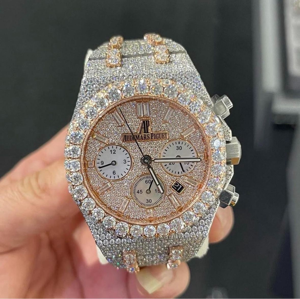 Two Tone AP Royal Oak Chronograph Watch