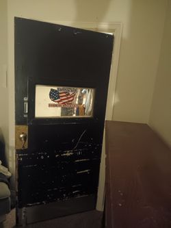 Heavy duty door; antique