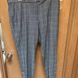 H&M Black/White Slacks NWT Size 16