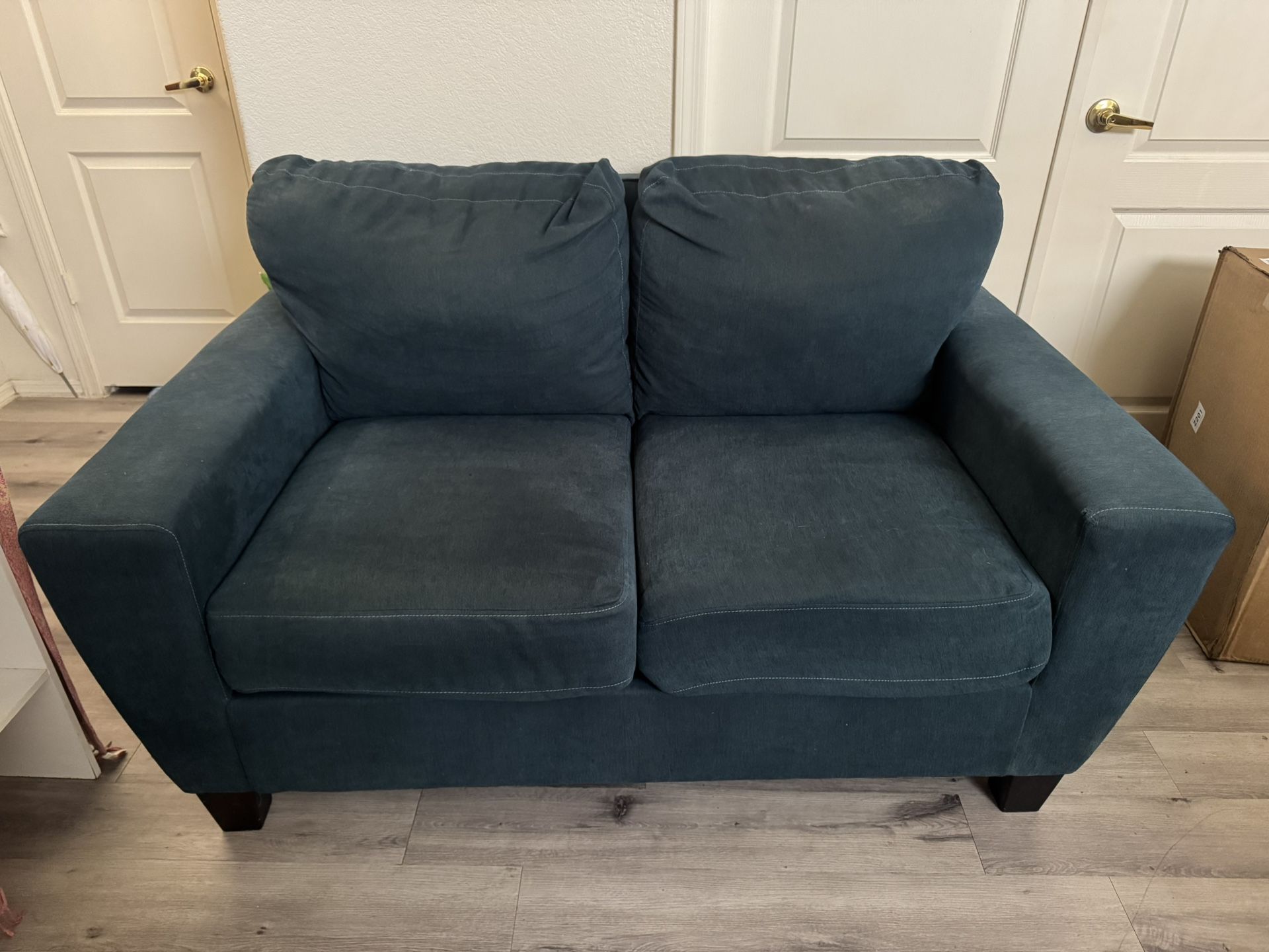 Teal Loveseat