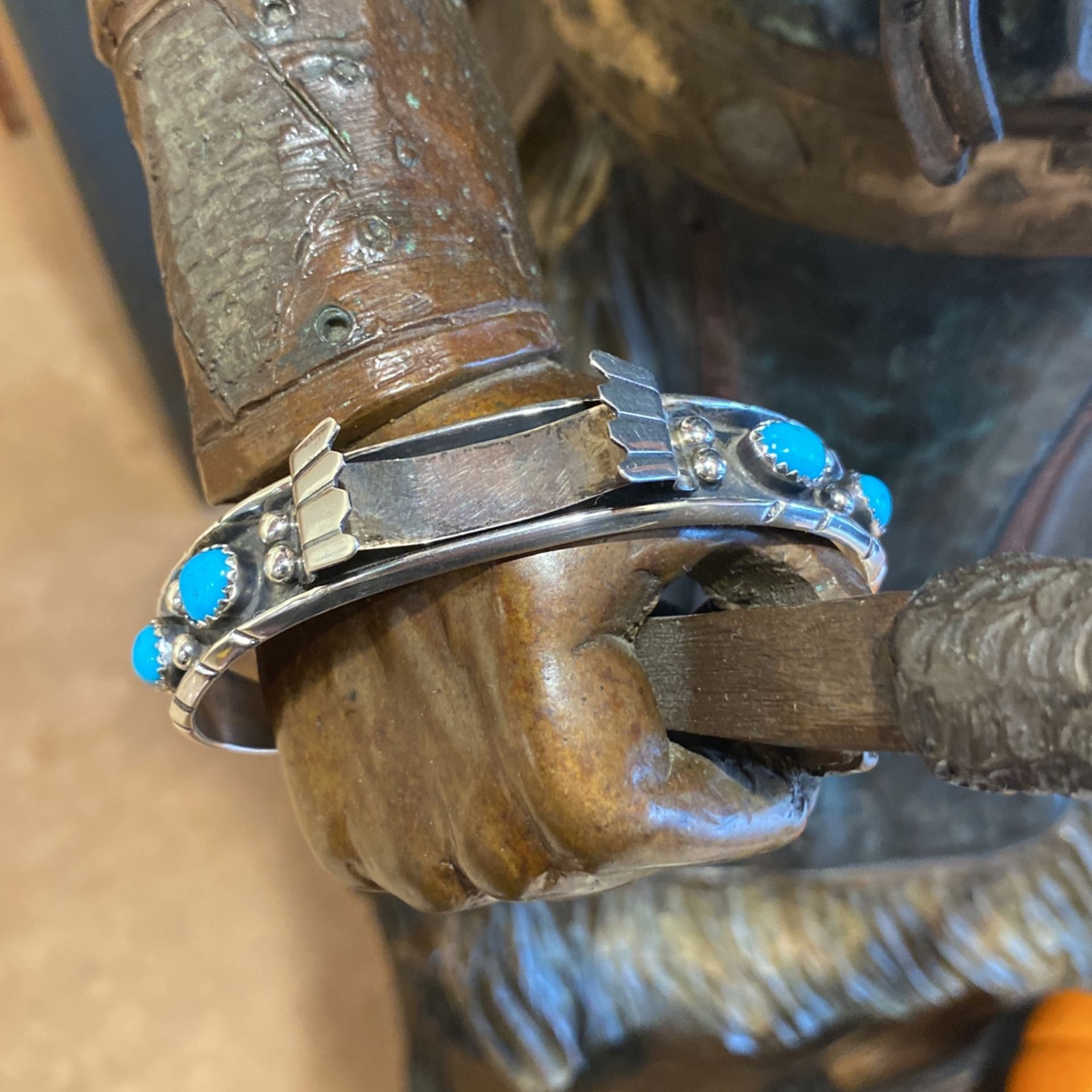 Navajo King Man Turquoise Watch