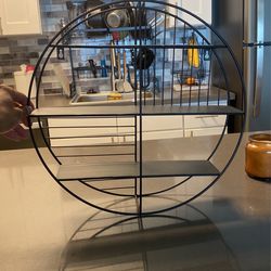 Black Metal Shelf