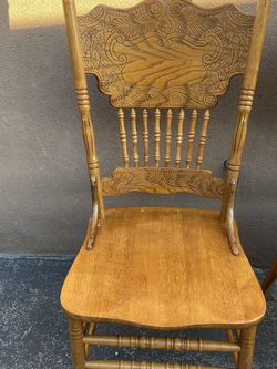 Antique Amish Wood Chairs