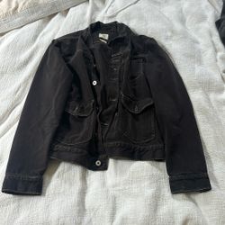 Men’s Large black denim jacket AR 321