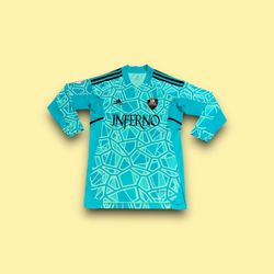 Adidas Aeroready Inferno long sleeve soccer jersey men’s small 