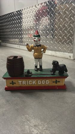 Antique TRICK DOG BANK