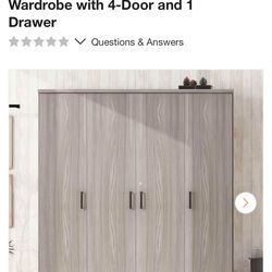 4 Door Wardrobe - Brand New In Box