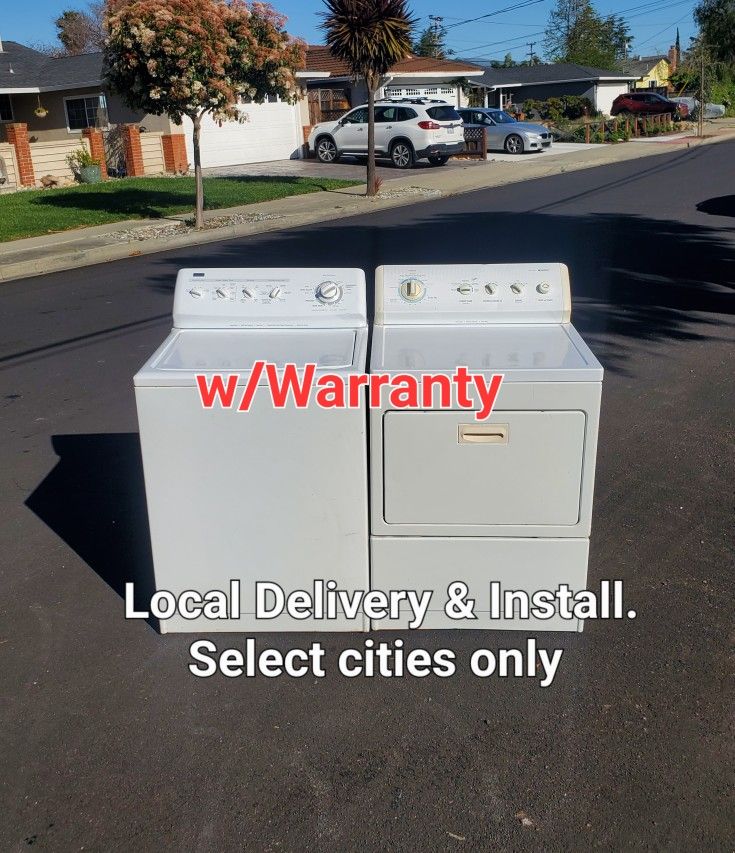 Clean Good Working Kenmore Washer & Electric 220v Dryer Set.  Local Delivery With Warranty 